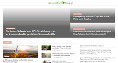 Desktop Screenshot of gesundheit-blog.at